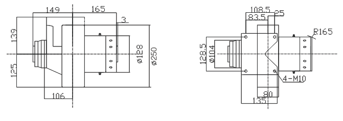 KAD75-DC0.75KW直流驱动轮示意图